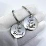 AMOR SPES 2pcs Couple Key Chain for Boyfriend Girlfriend Husband Wife Christmas - I Like his Beard,i Like her Butt