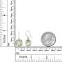 Gem Stone King 925 Sterling Silver Green Prasiolite Womens Dangle Earrings (10.00 Cttw, 11MM Cushion Checkerboard)
