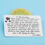 PENQI to My Daughter Jewelry from Mom Believe in Yourself As Much As I Believe in You Wallet Card Love Mom Jewelry Mother and Daughter Gift