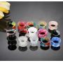 Hanpabum 30PCS Ear Gauges Stretching Kit Thin Soft Silicone Plugs Ear Skin Flexible Flesh Tunnel Expander Gauge 0G 00G 1/2''
