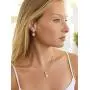 Mariell Rose Gold CZ Pear Shaped Necklace and Earrings Set - Wedding Jewelry for Brides & Bridesmaids