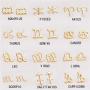 2021 New Card Packaging Horoscope Zodiac Stud Earrings 12 Constellation Astrology 18K Gold Plated Little Ear Stud for Women Girls Teens Birthday Anniversary Friendship Exquisite Jewelry Gift