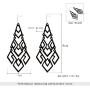 D EXCEED Womens Gold Dangle Drop Earrings Fashion Cutout Chandelier Earrings Gift Idea Geometric Chandelier Earrings for Women and Girls