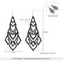 D EXCEED Womens Gold Dangle Drop Earrings Fashion Cutout Chandelier Earrings Gift Idea Geometric Chandelier Earrings for Women and Girls D EXCEED Womens Gold Dangle Drop Earrings Fashion Cutout Chandelier Earrings Gift Idea Geometric Chandelier Earrings for Women and Girls