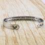 Joycuff Memorial Gift for Loss of Mom Dad Grandma Grandpa Husband Brother Son Sister Daughter Aunt Personalized Sympathy Gift for Loss of Loved One Bracelet Bereavement Cuff Remembrance Bangle