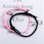 2 pcs Magnetic Couple Bracelet Mutual Attraction Relationship Matching Bracelets for Couples Friendship Rope Bracelet Set Gift for Women Men Boy Girl Her Him Boyfriend Girlfriend BFF Best Friends