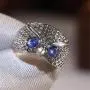 ANOJION Owl Ring, Hip hop Ring, Fashion Jewelry Gift for Men and Women, Alloy Material time Ring,Size 6-10 ANOJION Owl Ring, Hip hop Ring, Fashion Jewelry Gift for Men and Women, Alloy Material time Ring,Size 6-10