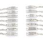YOYONY 10 PCS Packs ! Random Inspirational Message Adjustable Leather Bracelets,Motivational Quotes Bangle Bracelets,Minimalist Decoration BFF Jewelry