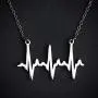 Boutique Academia - Accurate EKG Heartbeat Necklace: Cardiogram Science & Medicine Jewelry Gift Boutique Academia - Accurate EKG Heartbeat Necklace: Cardiogram Science & Medicine Jewelry Gift