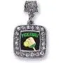 Inspired Silver - Silver Square Charm for Bracelet with Cubic Zirconia Jewelry Inspired Silver - Silver Square Charm for Bracelet with Cubic Zirconia Jewelry