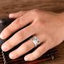 999 Sterling Silver Ring Men Ring Vintage Opening Adjustable Female Women Rings Silver Buddhist Heart Sutra Signet Jewelry