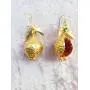 KOEDLN Cute Pomegranate Necklace Earrings Jewelry Set Purple Crystal Fruit Jewelry for Women Girls