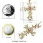 Angelady Necklaces for Women, Retro Vine Entwined Cross Necklaces for Women, with Crystals from Swarovski, Necklaces for Women Valentines Jewelry Gift Birthday Gift for Mom Women Wife Girls Her