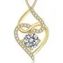 VAN RORSI&MO Heart Necklace-5A Cubic Zirconia Heart Pendant Necklace-14K Gold Plated Infinity Heart Necklaces for Women-Jewelry Gifts Necklaces for Women