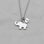 Elephant Necklace Elephant Jewelry for Girls with Initial Elephant Gifts Elephant Lover Gifts