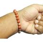 Myhealingworld Natural Red Gemstone Beaded Bracelet 8mm Healing Stone Band Balancing Stretch Wristlet for Men Women