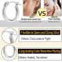 Besteel 5-10 Pairs Stainless Steel Small Hoop Earrings Clasp Gold Tone Silver Tone Hoop Rounded Earrings Set for Women Men Nickel Free