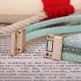 FANCY SHINY Leather Wrap Bracelet Boho Cuff Bracelets Crystal Bead Bracelet with Magnetic Clasp Jewelry Gifts for Women Teen Girls