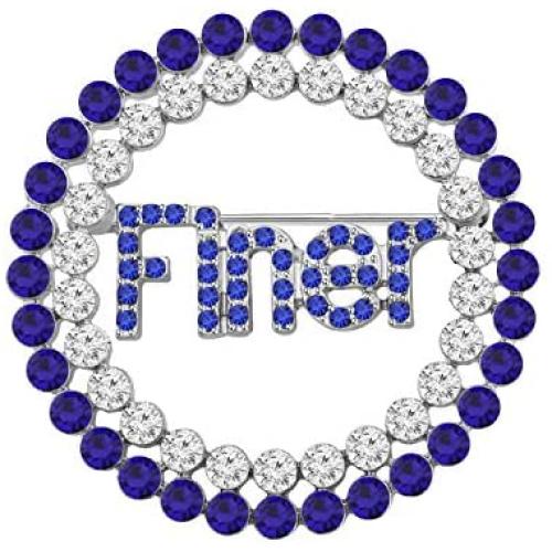 Sorority Gift Finer Zircon Brooch Pin 1920 Greek Sorority Jewelry Gift