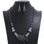 LZHLQ Skeleton Bone Hand Necklace Collar Necklace Gothic Double Skull Hand Claw Punk Necklace for Women Men