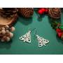 2020 Christmas Gifts Snow Christmas Tree Earrings for Women Girls CZ Dangle Drop Earring for Women Girls Holiday Jewelry