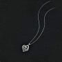 Distance Heart Necklace for Women 925 Sterling Sliver Heart Jewelry I Love You to The Moon and Back Necklaces for Mother Girlfriend Wife with Jewelry Gift Box