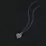 Distance Heart Necklace for Women 925 Sterling Sliver Heart Jewelry I Love You to The Moon and Back Necklaces for Mother Girlfriend Wife with Jewelry Gift Box