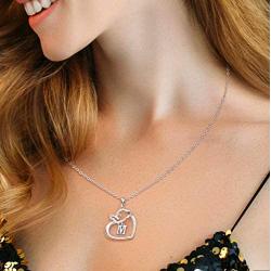 IEFSHINY Elephant Gifts Elephant Necklaces for Women, Good Luck Elephant Love Heart Pendant Necklace Lucky Elephant Jewelry for Women Girls Friends