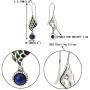 EVER FAITH Womens 925 Sterling Silver Enamel Lapis Lazuli Angel Wing Daily Hook Drop Earrings