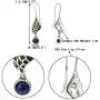 EVER FAITH Womens 925 Sterling Silver Enamel Lapis Lazuli Angel Wing Daily Hook Drop Earrings EVER FAITH Womens 925 Sterling Silver Enamel Lapis Lazuli Angel Wing Daily Hook Drop Earrings