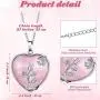 Heart Healing Crystal Necklaces Quartz Silver Rose Wrapped Gemstone Jewelry