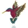 JUMOO Color Crystal Rhinestone Hummingbird Brooch for Women Girls Bird pin Fashion Jewelry JUMOO Color Crystal Rhinestone Hummingbird Brooch for Women Girls Bird pin Fashion Jewelry