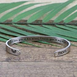 Joycuff Memorial Gifts for Loss of Loved Remembrance Bracelet Condolence Gift God Has You in His Arms I Have You in My Heart