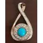 My Prime Gifts Snap Jewelry Rose Gold Rhinestone Infinity Pendant Holds18-20mm My Prime Gifts Snap Jewelry Rose Gold Rhinestone Infinity Pendant Holds18-20mm