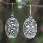 NOVICA .925 Sterling Silver Floral Elephant Dangle Earrings Elephant Roses NOVICA .925 Sterling Silver Floral Elephant Dangle Earrings Elephant Roses
