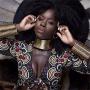 LZHLQ African Jewelry Declaration Collar Egypt Gold Tone Collar Women Chunky Leather Collar Necklace Bracelet Earring Hairpin 4-Piece Set