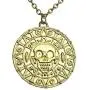 Graceful Goods Caribbean Pirates Treasure Aztec Skull Coin Medallion Necklace Graceful Goods Caribbean Pirates Treasure Aztec Skull Coin Medallion Necklace