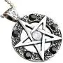 Wicca Jewelry Celtic Pentagram Pentacle Star Clear White-Black Crystal Gem Wiccan Pagan Witch Magic Healing Protection Amulet Pewter Mens Womens Pendant Necklace Charm Men Women w Silver Ball Chain Wicca Jewelry Celtic Pentagram Pentacle Star Clear White-Black Crystal Gem Wiccan Pagan Witch Magic Healing Protection Amulet Pewter Mens Womens Pendant Necklace Charm Men Women w Silver Ball Chain