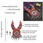 Zephyrr Afghani Turkish Tribal Long Pendant Necklace & Earrings Jewellery Sets for Women(JAN-2307)