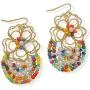 DAMLENG Unique Handmade Gold Flower Beaded Dangle Drop Earrings Bohemian Hollow Indian Jewelry for Women Girls DAMLENG Unique Handmade Gold Flower Beaded Dangle Drop Earrings Bohemian Hollow Indian Jewelry for Women Girls