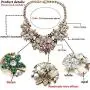 FSMILING Fashion Statement Collar Necklace for Women,Vintage Gold Bib Chunky Necklace Costume Statement Jewelry FSMILING Fashion Statement Collar Necklace for Women,Vintage Gold Bib Chunky Necklace Costume Statement Jewelry