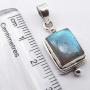 SilverStarJewel Labradorite Pendant 1.1'' Solid Sterling Silver Gemstone Jewelry