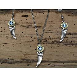 Bullet Wing Necklace & Dangle Earrings Brass 380 Casings. With or Without Swarovski Crystals.