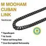 M MOOHAM 5MM 7MM 8MM 9MM 10MM 12MM Black Silver Gold Plated Stainless Steel Cuban Link Chain Necklace for Men Women 16-36 Inch