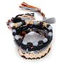 The Woos Lightweight Tassel Bead Wrap Bracelets Braided Boho Charm Bracelet Stackable Multilayer Bracelets Cord for Women Girls Party Birthday Jewelry