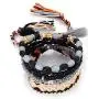 The Woos Lightweight Tassel Bead Wrap Bracelets Braided Boho Charm Bracelet Stackable Multilayer Bracelets Cord for Women Girls Party Birthday Jewelry