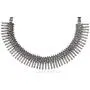 Sansar India Oxidized Silver Plated Kolhapuri Choker Necklace for Girls and Women Sansar India Oxidized Silver Plated Kolhapuri Choker Necklace for Girls and Women