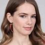 Bohemian Geometric Natural Wood Statement Earrings - Ethnic Wooden Disc, Diamond Drops, Leaf, Teardrop, Moroccan Dangles