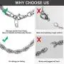 ChainsHouse Chain for Men Women Stainless Steel/18K Gold/Black Metal Plated 3mm/4mm/6mm Box/Twisted Rope/Wheat Necklace, 18''-30'', Custom Available, Send Gift Box