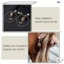 Bmadge Gold Geometric Earrings Exaggerated Statement Earrings Punk Stylish Sectored Twisted Earring Jewelry for Women and Girls